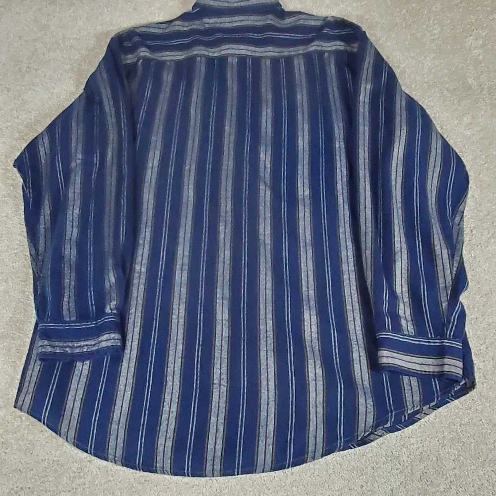 Vintage Northwest Territory Flannel Shirt Men's Size XLT Long Sleeve Striped‎